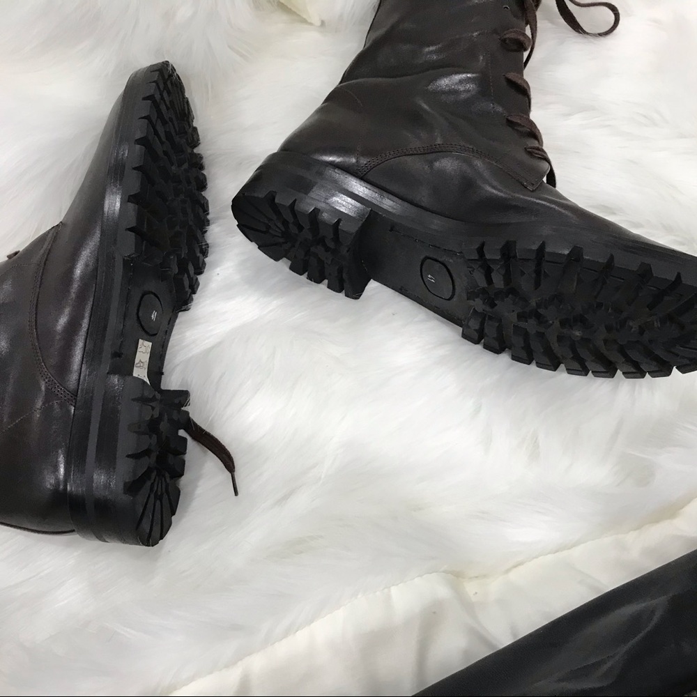 Ann Demeulemeester chocolate combat boots - Picture 4 of 6